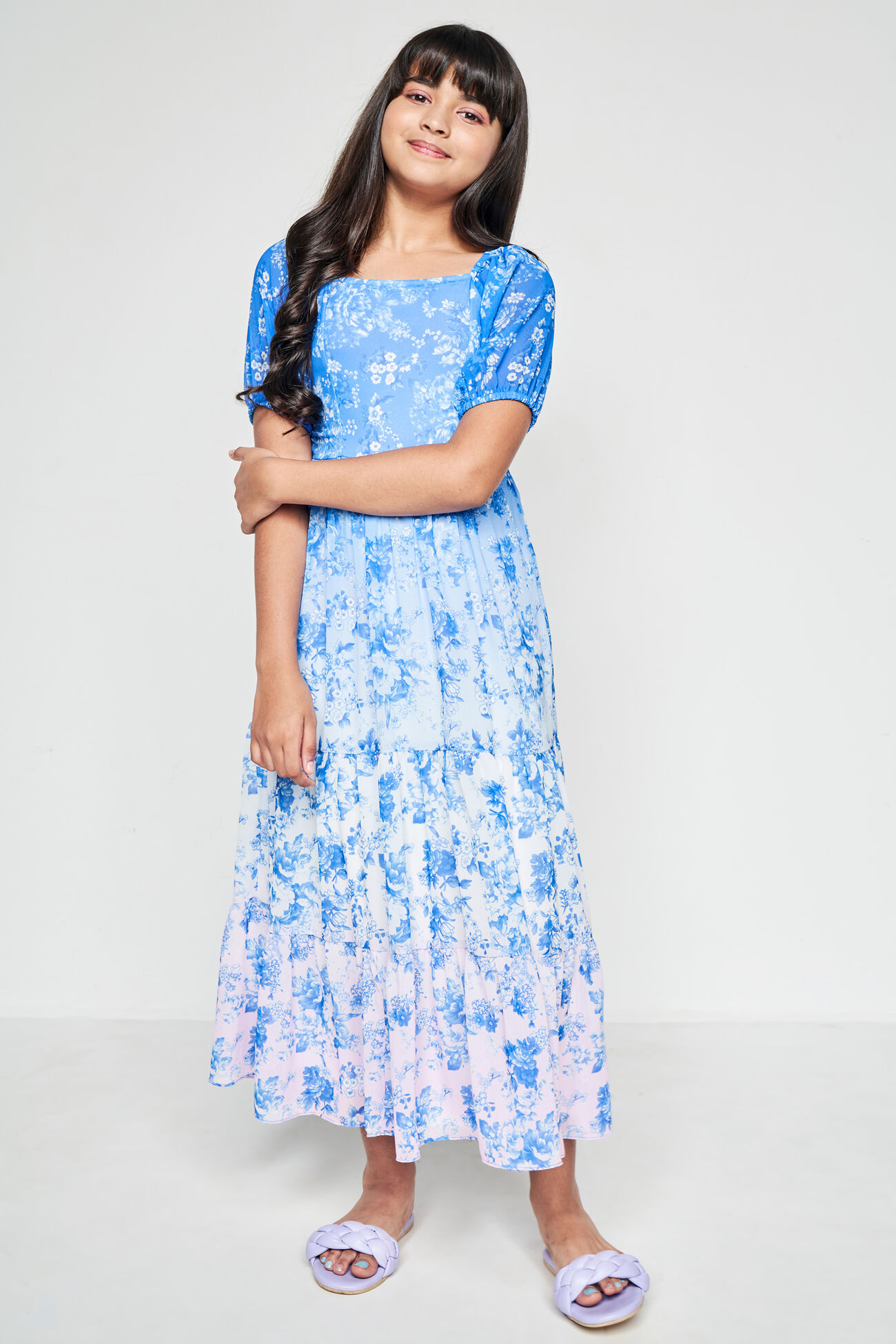 Ombre Effects Fit And Flare Maxi, Pink, image 2